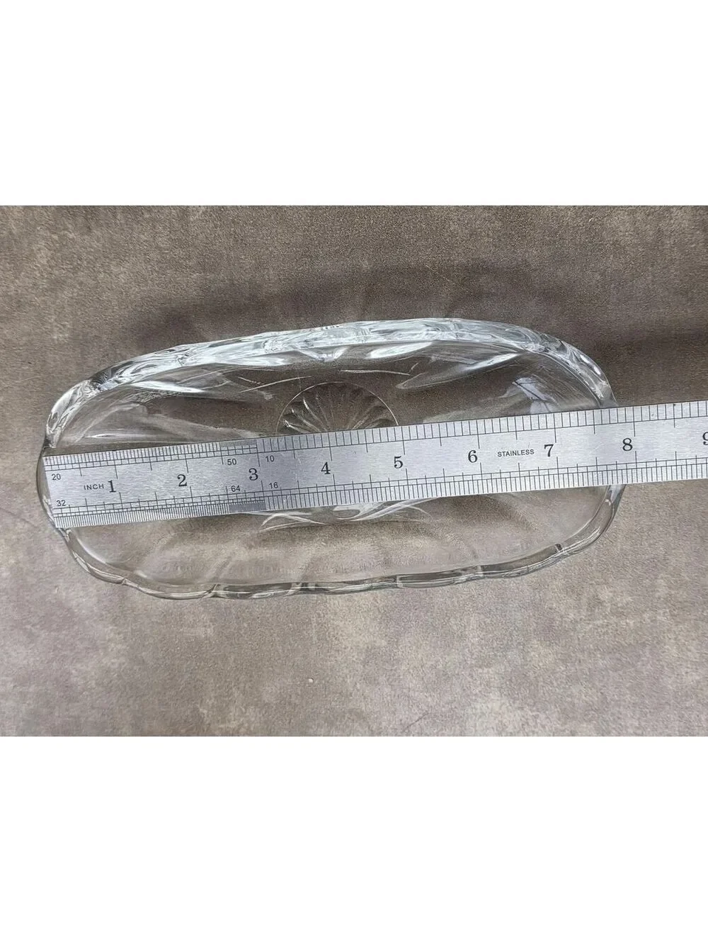 Vintage Anchor Hocking Glass Banana Split Dish Fountainware